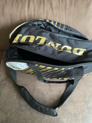 Paletero Dunlop Negro y Dorado