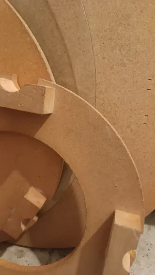 Mesa camilla madera con cristal y brasero