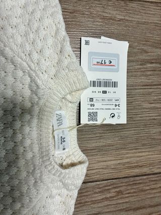 Jersey punto Zara 3-6 meses