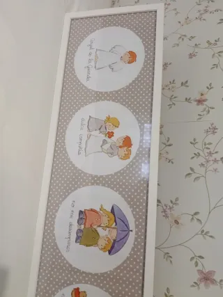 Marco lámina infantil ángeles