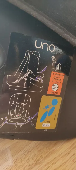 Silla coche Klippan Wob UNO Con sello Plus Test