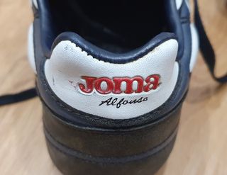 Botas de fútbol Joma Alfonso Negras y Plateadas