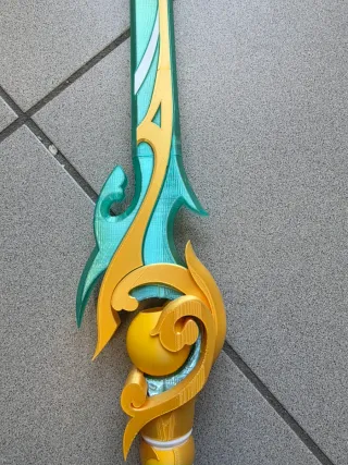 Arma Cosplay Genshin Zibai 3d stampa