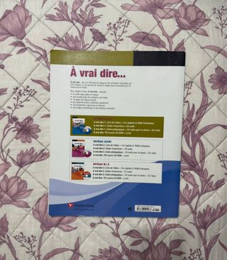 A VRAI DIRE 1 CAHIER D'EXERCISES A1-A2+CD AUDIO