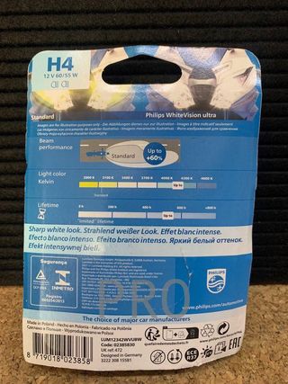 Philips WhiteVision ultra moto H4