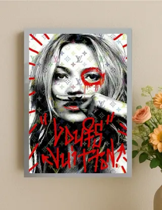 Quadro Pop Art Louis Vuitton kate moss