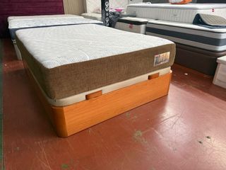 CANAPE Y COLCHON BEDLAND BRONW DESIRÉ VISCO135x190