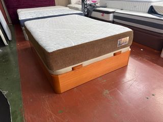 CANAPE Y COLCHON BEDLAND BRONW DESIRÉ VISCO135x190