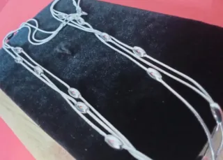 Collana Mod.Jungle 3 liane Argento S925 +Box