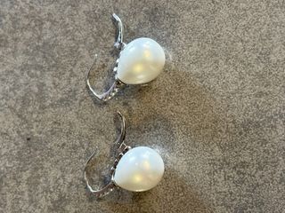 Orecchini Perle d'Acqua e Zirconi Argento