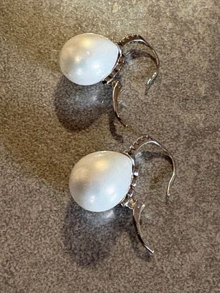 Orecchini Perle d'Acqua e Zirconi Argento