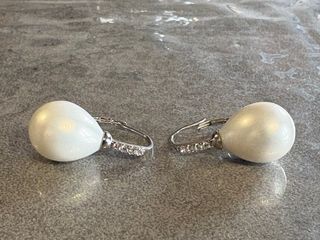 Orecchini Perle d'Acqua e Zirconi Argento