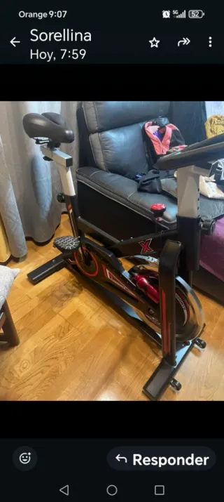 Bicicleta Spinning Estática