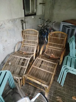 Tumbona de mimbre El precio es indivudual