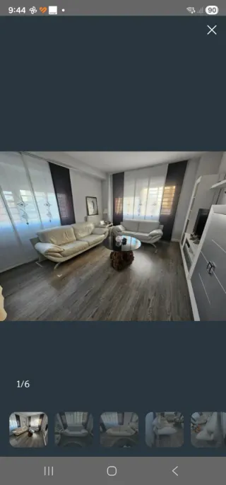 Sofá de piel blanco 2 plazas