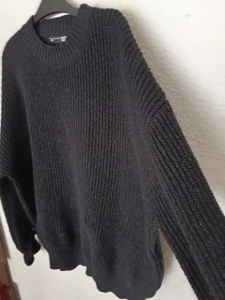 Jersey punto negro talla XXL