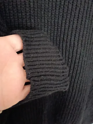 Jersey punto negro talla XXL