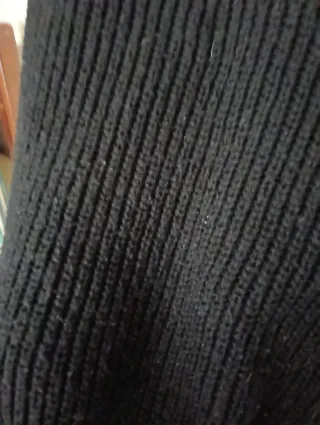 Jersey punto negro talla XXL