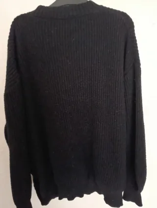 Jersey punto negro talla XXL