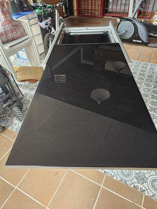 Mesa Comedor Cristal Templado Extensible