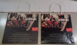 2 Bustine Shopping Ray-Ban Originali Nuove