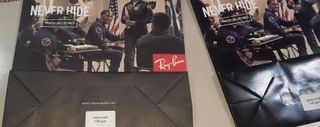 2 Bustine Shopping Ray-Ban Originali Nuove