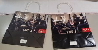 2 Bustine Shopping Ray-Ban Originali Nuove