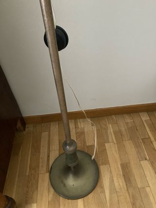 Lámpara vintage metal y madera