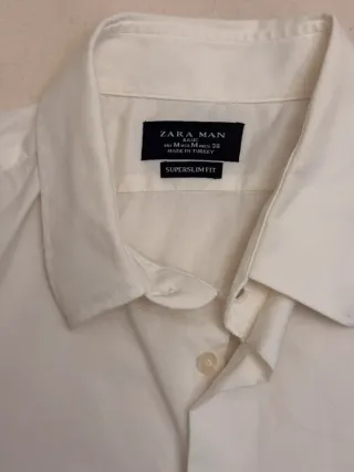 Camisa Zara Blanca Talla M