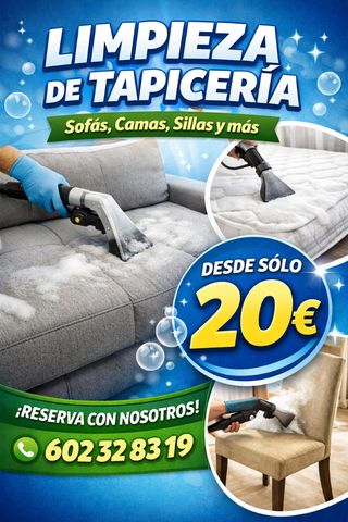 Servicio de limpieza de tapicería