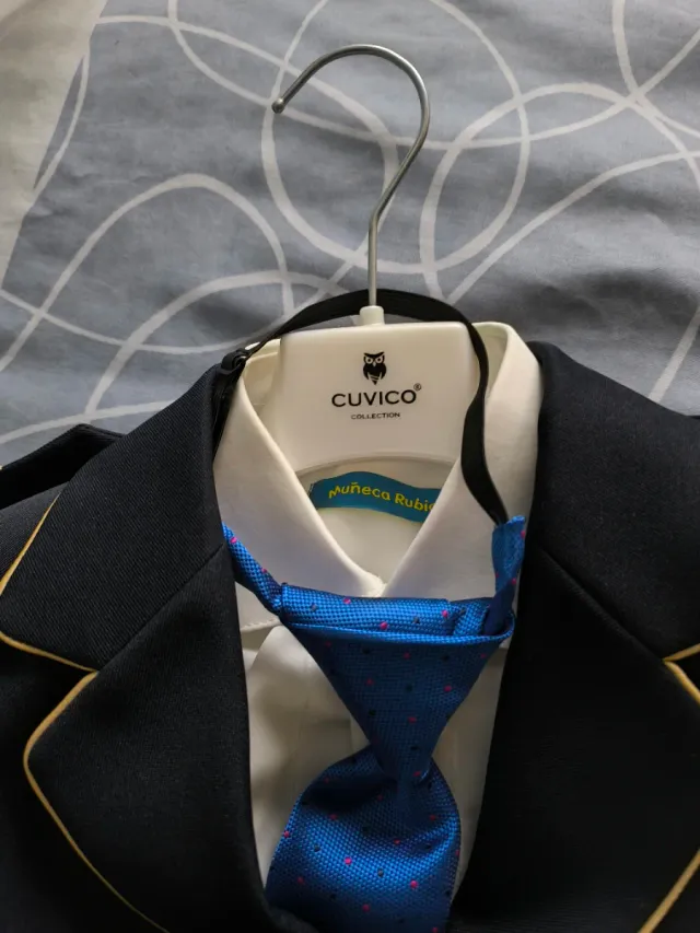 Traje de Comunión Niño Almirante, azul marino.