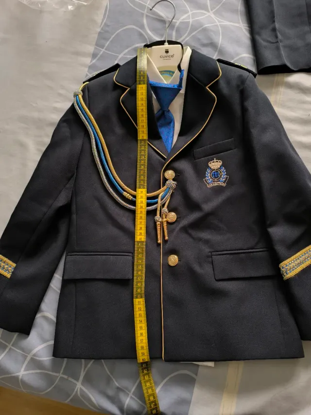 Traje de Comunión Niño Almirante, azul marino.