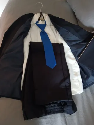 Traje de Comunión Niño Almirante, azul marino.