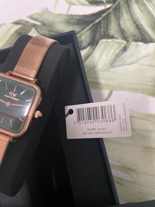 Reloj DW Quadro Studio Verde/Oro