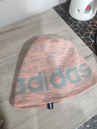 Gorro Adidas Naranja y Gris