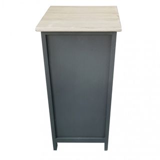 Mobiletto Shabby Chic Cassetti Grigio Bianco 63 cm