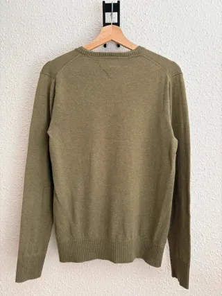 Suéter Tommy Hilfiger V-Neck Verde Oliva