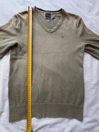 Suéter Tommy Hilfiger V-Neck Verde Oliva