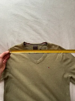Suéter Tommy Hilfiger V-Neck Verde Oliva