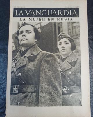 La vanguardia. Barcelona. 21 noviembre de 1936