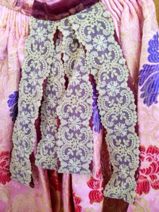 Traje de Fallera Niña Morado y Dorado
