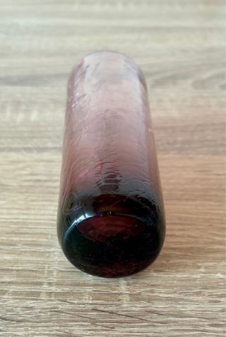 5 Vasos Vintage Cristal Craquelado Amatista