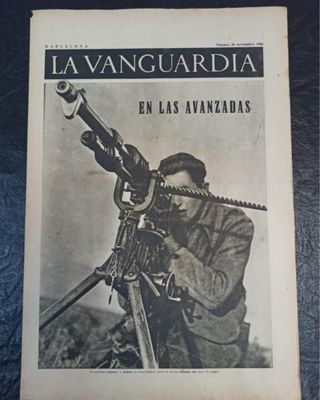 La vanguardia. Barcelona. 20 noviembre de 1936