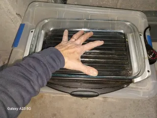 Plancha Eléctrica Fagor con Bandeja Cristal