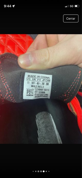 Adidas F50 Adizero Piel 2012 Talla 45 1/3