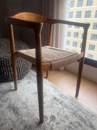 2 Sillas Kiemer Sklum Madera Ratán. 100€ cada una