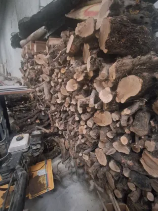 Leña de olivo seca