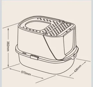 Arenero Gato Cubierto con Pala