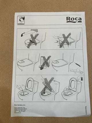 Tapa Asiento Inodoro Roca Hall 56