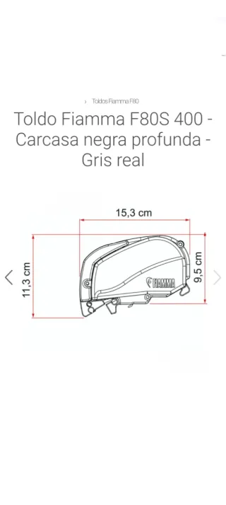 Toldo Fiamma F80S 4 metros
